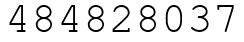 Число 484828037.