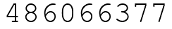 Число 486066377.