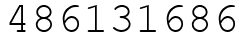 Число 486131686.