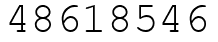 Число 48618546.