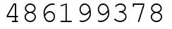 Число 486199378.