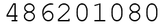 Число 486201080.