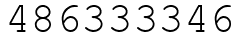 Число 486333346.