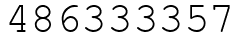 Число 486333357.