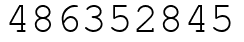 Число 486352845.