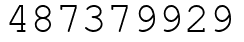 Число 487379929.