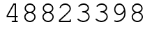 Число 48823398.