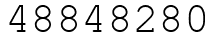Число 48848280.