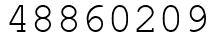 Число 48860209.