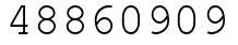 Число 48860909.