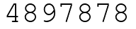 Число 4897878.