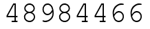 Число 48984466.