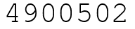 Число 4900502.