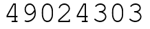 Число 49024303.