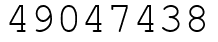 Число 49047438.