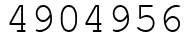 Число 4904956.