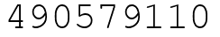 Число 490579110.