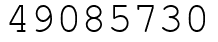 Число 49085730.