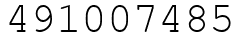 Число 491007485.