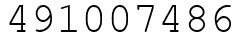 Число 491007486.
