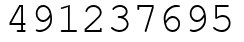 Число 491237695.
