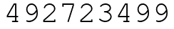 Число 492723499.