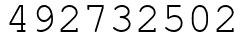 Число 492732502.