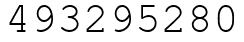 Число 493295280.
