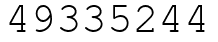 Число 49335244.
