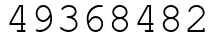 Число 49368482.
