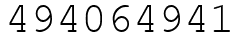 Число 494064941.