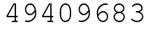 Число 49409683.