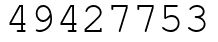Число 49427753.