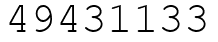 Число 49431133.