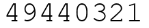 Число 49440321.