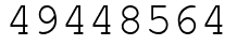 Число 49448564.