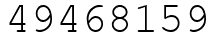 Число 49468159.