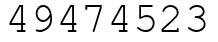 Число 49474523.