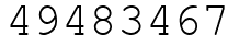 Число 49483467.
