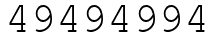 Число 49494994.