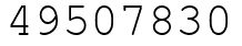 Число 49507830.