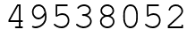 Число 49538052.
