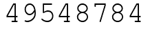 Число 49548784.