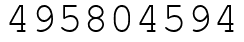 Число 495804594.