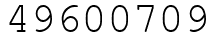 Число 49600709.