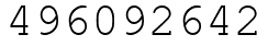 Число 496092642.