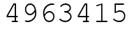 Число 4963415.