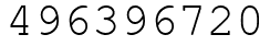Число 496396720.