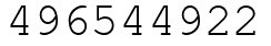 Число 496544922.