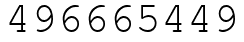 Число 496665449.
